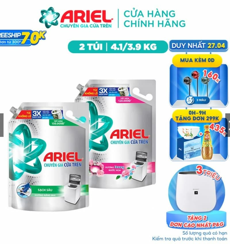 nước giặt Ariel