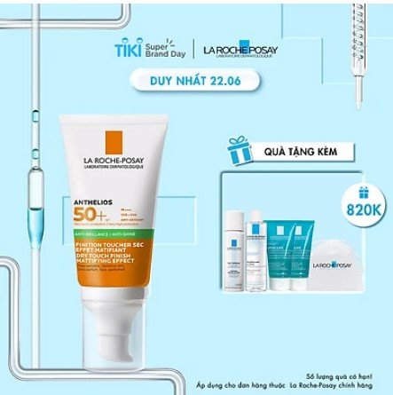 Kem Chống Nắng Kiểm Soát Dầu La Roche-Posay Anthelios XL Dry Touch Gel-Cream SPF 50+ UVB & UVA (50ml)