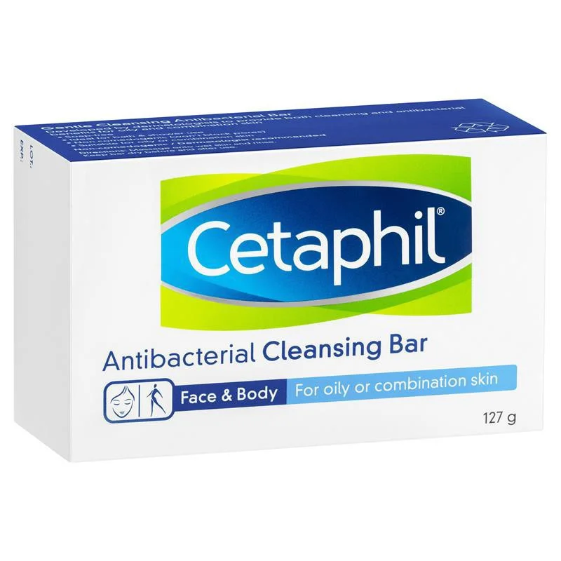 Cetaphil Gentle Cleansing Antibacterial Bar for Skin