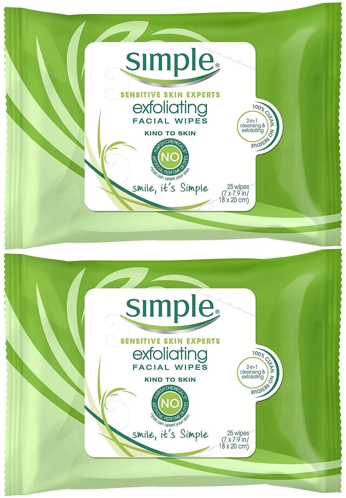 Simple Exfoliating Facial Wipes