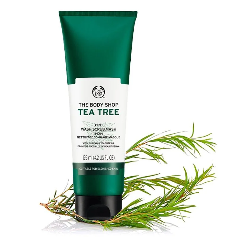 The Body Shop Tea Tree 3 in 1 Wash Scrub Mask