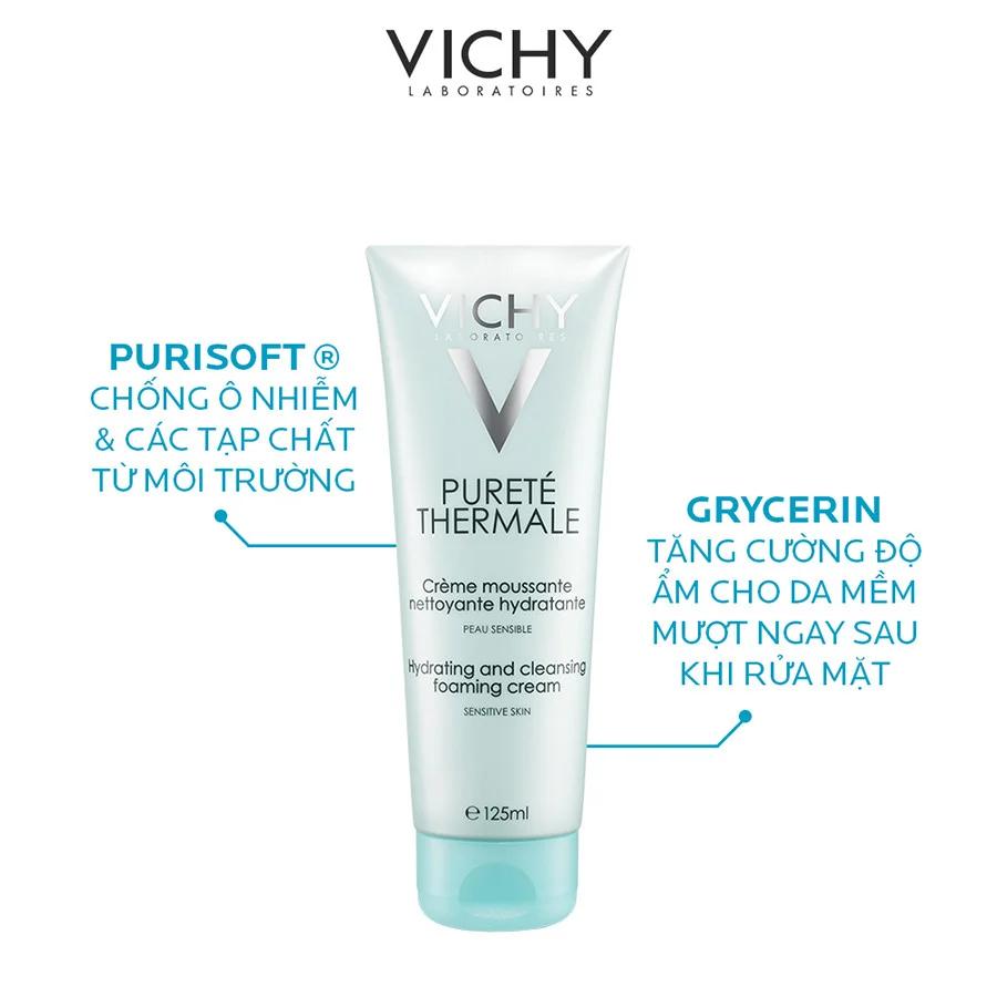 Vichy Purete Thermale Hydrating and Cleansing Foaming Cream