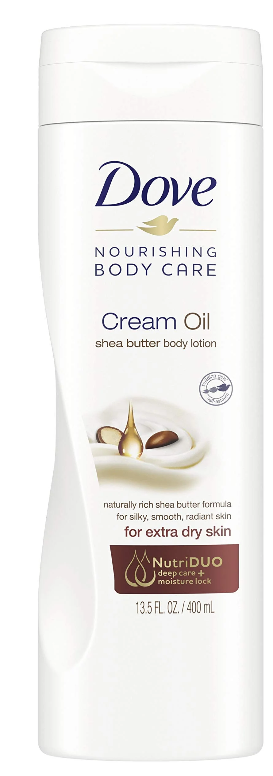 Kem dưỡng Dove Cream Oil Shea Butter Body Lotion for Extra Dry Skin