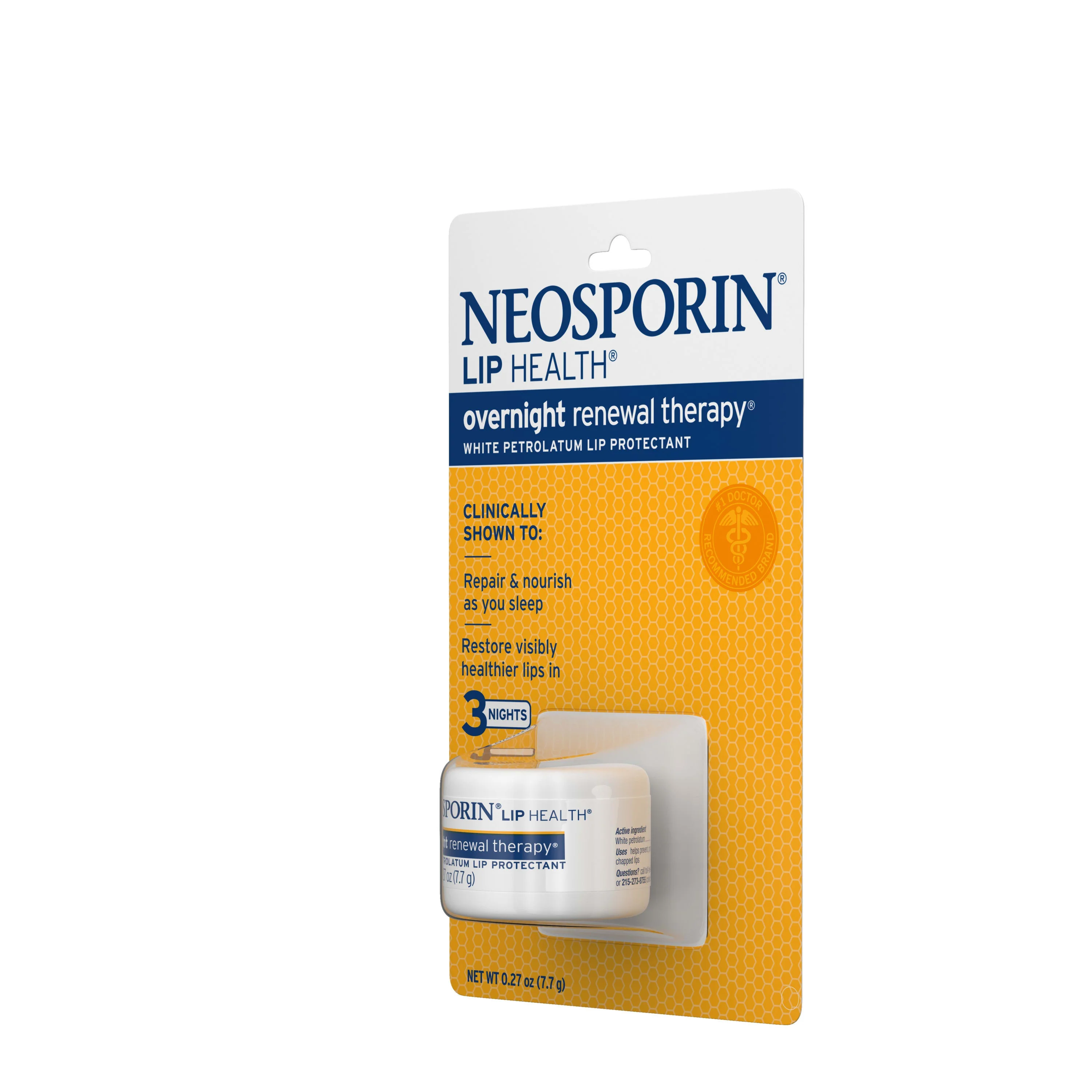 Son dưỡng môi Neosporin Health Overnight Renewal Therapy White Petrolatum Lip Protectant