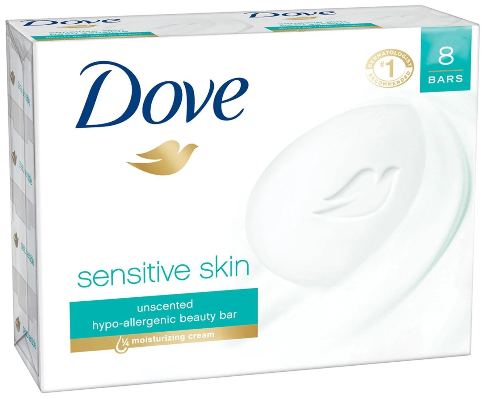 Xà phòng Dove Sensitive Skin Beauty Bar Unscented