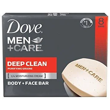 Xà phòng Dove MENCARE Deep Clean Body and Face Bar