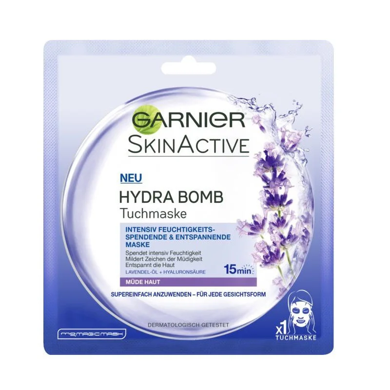 Garnier Hydra Bomb Tuchmaske Lavendel