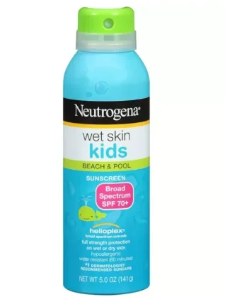 Xịt Chống Nắng Neutrogena Wet Skin Kids Sunscreen Spray Broad Spectrum SPF 70+