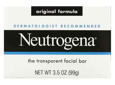 Neutrogena Transparent Facial Bar Soap Face Wash & Cleanser Fragrance Free
