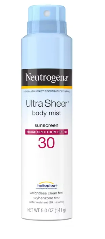 Xịt thể chống nắng Neutrogena Ultra Sheer Body Mist Sunblock SPF 30