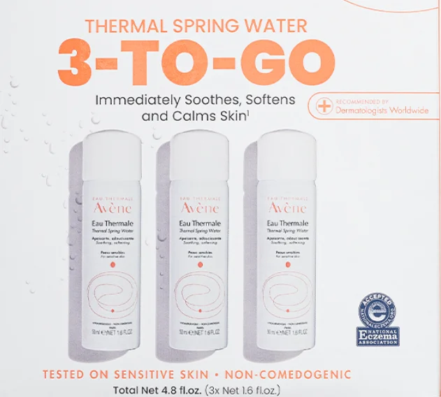 Avene 3 to Go Thermal Spring Water Set