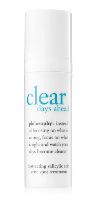 philosophy clear days ahead fast acting salicylic acid acne spot treatment