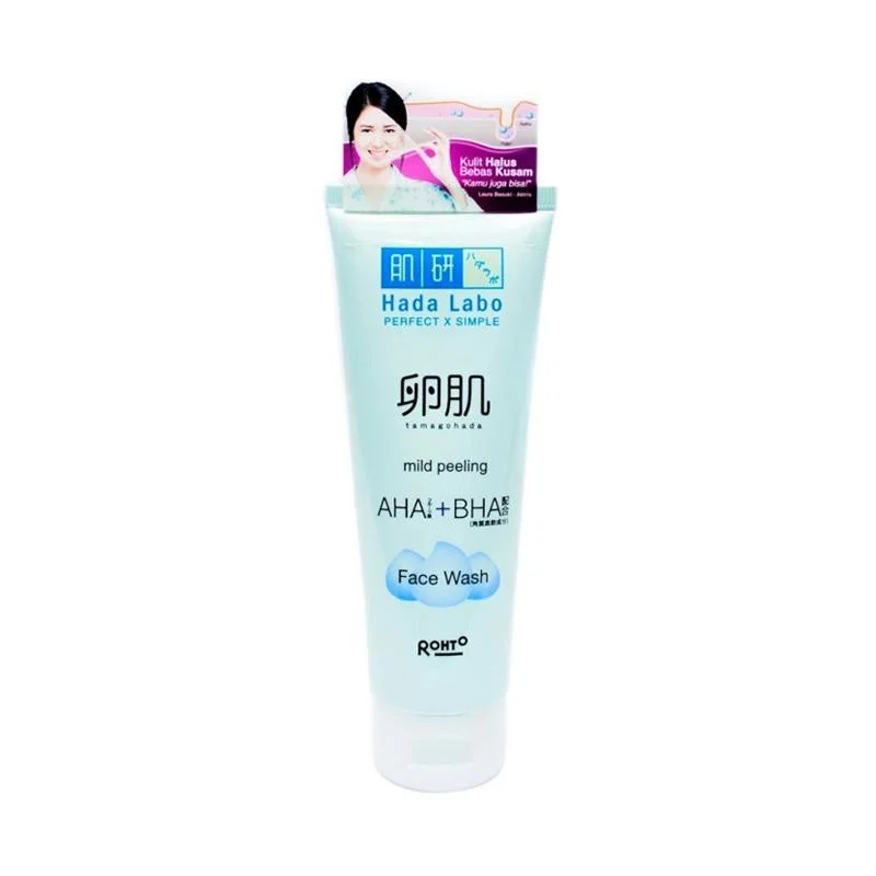 Hada Labo Tamagohada Mild Peeling AHABHA Face Wash