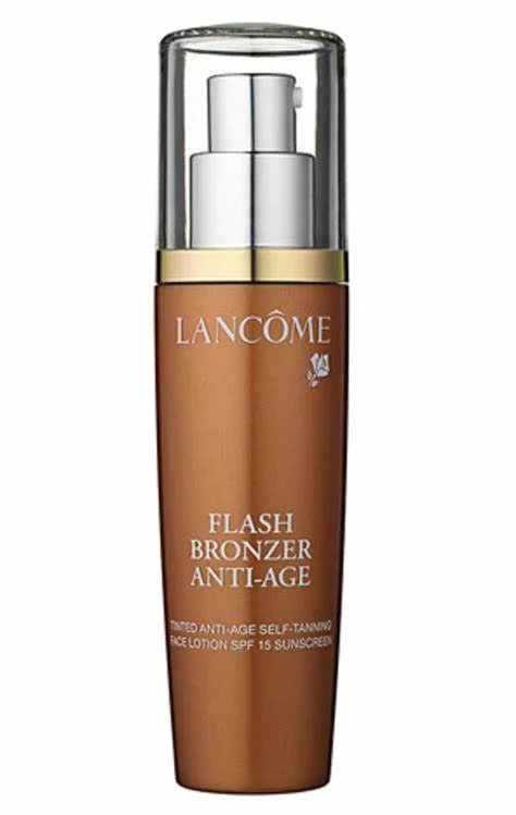 Lancome Flash Bronzer Anti Age Tinted Anti Age Self Tanning Face Lotion SPF 15 Sunscreen