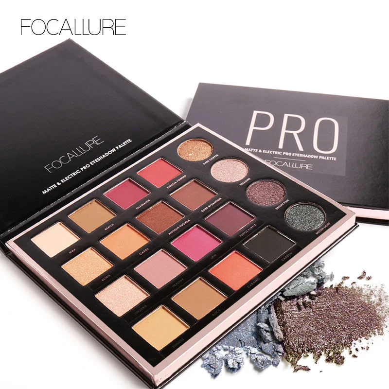 Focallure Professional Makeup Matte Eyeshadow Glitter Eye Shadow Shimmer Pigment