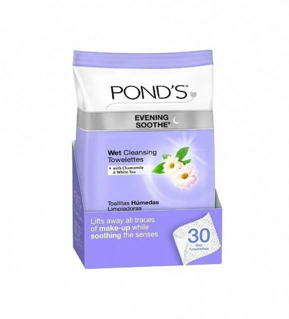 Khăn tẩy trang Pond's Evening Soothe Wet Cleansing Towelettes