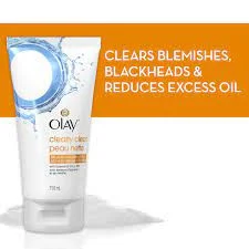 Sữa rửa mặt trị mụn Olay Daily Facials Clearly Clean Acne Exfoliant Citrus & Mint