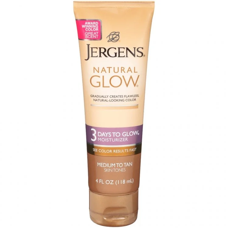 Jergens Natural Glow 3 Days to Glow Moisturizer Medium to Tan Skin Tones