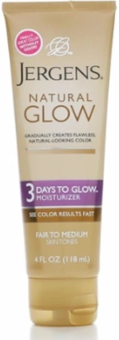 Jergens Natural Glow 3 Days to Glow Moisturizer Fair to Medium Skin Tones