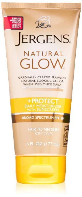 Jergens Natural Glow & Protect Daily Moisturizer SPF 20 for Fair to Medium Skin Tones