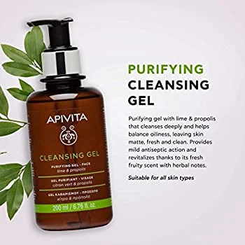 Apivita Cleansing Gel for Oily Combination Skin