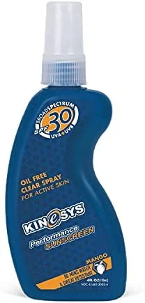 KINeSYS SPF 30 Alcohol Free Spray Sunscreen with Mango