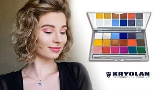 Bảng phấn mắt Kryolan Coloring Vision Palette (18 Colors)