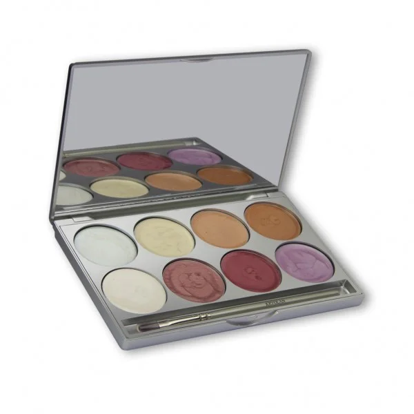 Bảng phấn trang điểm vùng mắt Kryolan Illusion Palette (8 Colors)
