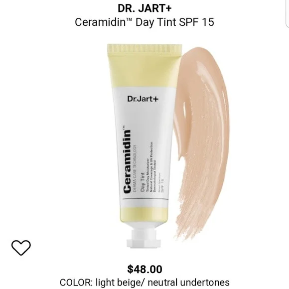 Kem nền chống nắng Dr. Jart+ Ceramidin Day Tint (SPF 15)