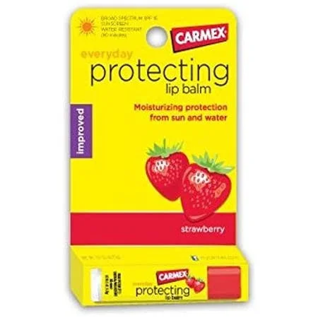 Carmex Everyday Protecting Lip Balm Stick SPF 15 Strawberry