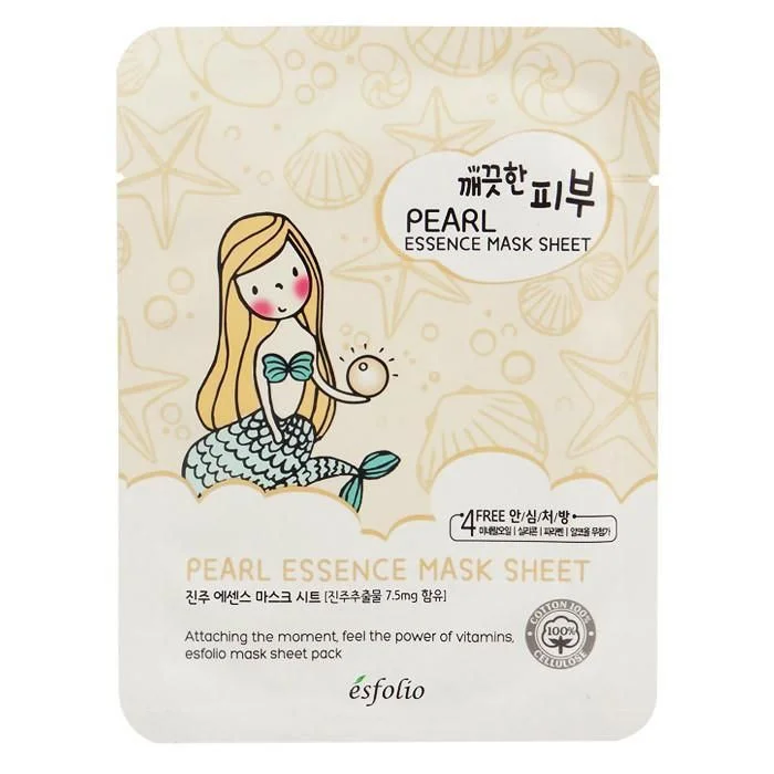 ESFOLIO Clean Skin Essence Mask Sheet (Pearl)