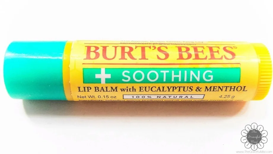 Burt's Bees Soothing Lip Balm with Eucalyptus and Menthol