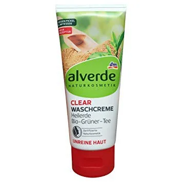 SỮA RỬA MẶT DÀNH CHO DA MỤN Alverde Naturkosmetik Waschcreme Clear Heilerde