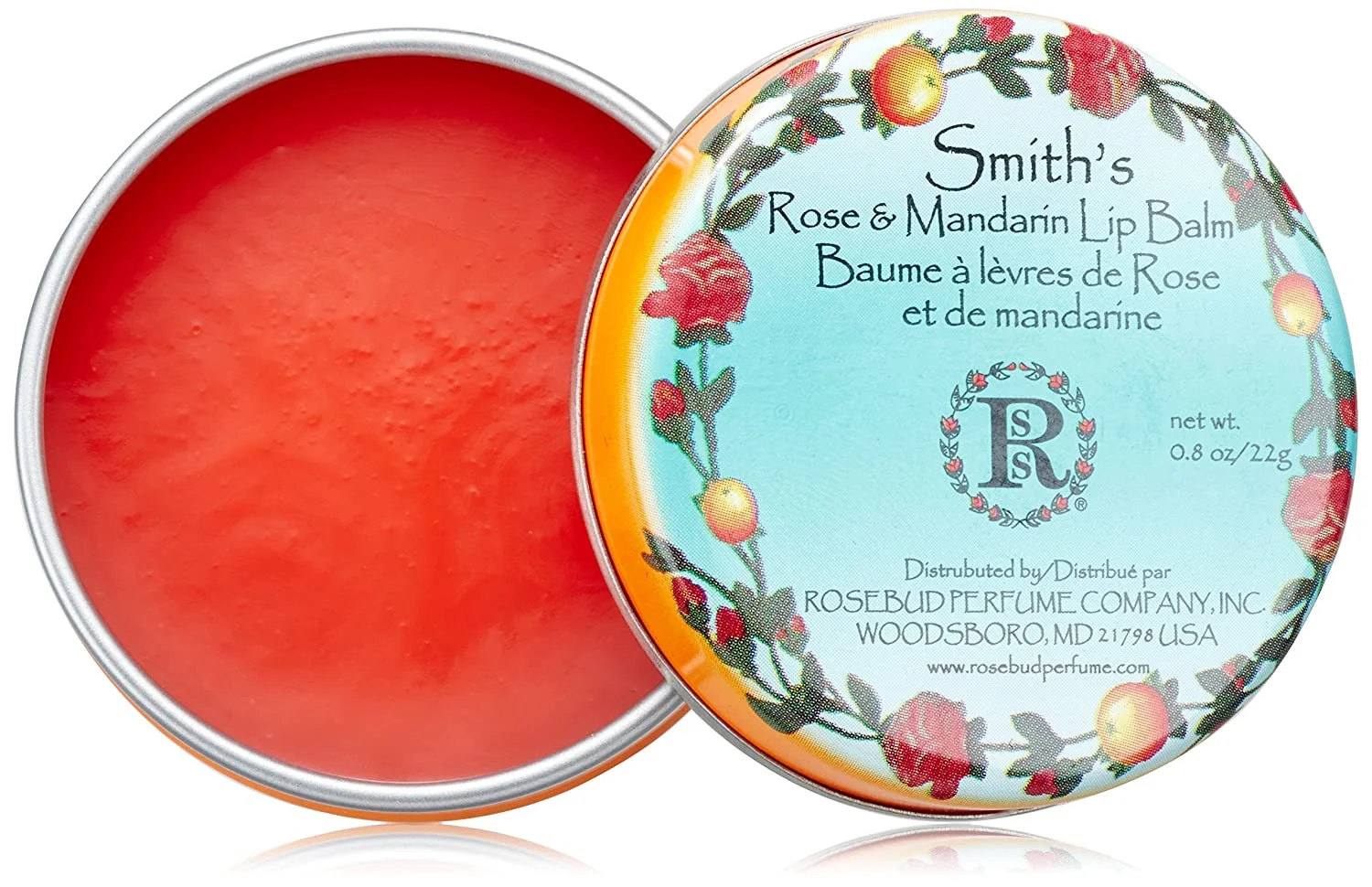 Rosebud Perfume Co. Rose & Mandarin Lip Tin