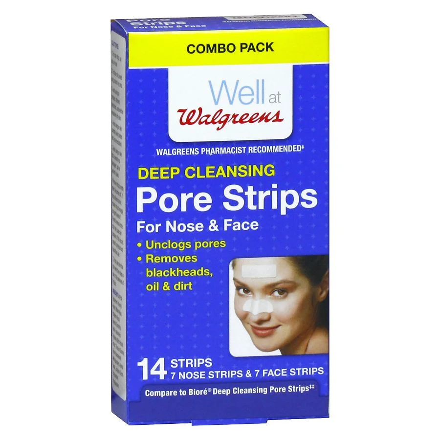 Miếng dán lột mụn Walgreens Deep Cleaning Pore Strips Combo Pack