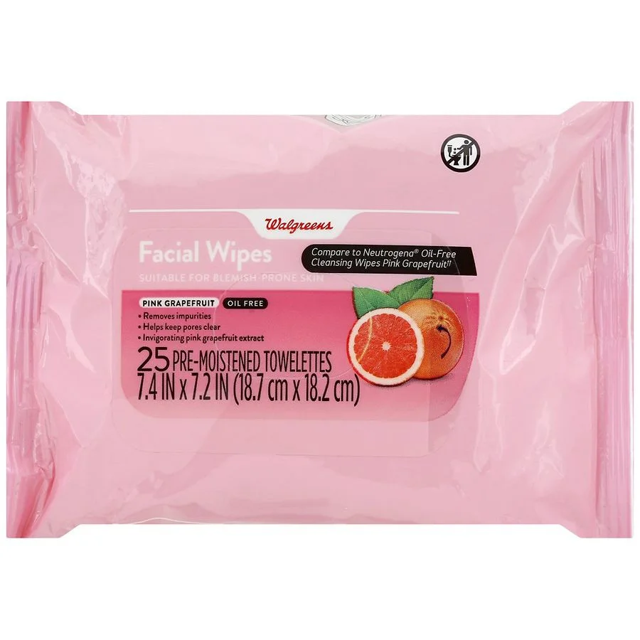Walgreens Facial Wipes Pink Grapefruit