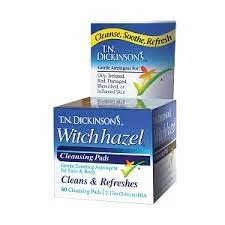 Nước hoa hồng T.N. Dickinson's Hazelets Witch Hazel Pads