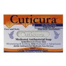 Sữa rửa mặt Cuticura Medicated Anti Bacterial Bar Dry Skin Formula Fragrance Free