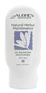 Aubrey Organics Natural Herbal Maintenance Oil Balancing Moisturizer for Oily Skin