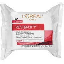 Khăn tẩy trang L'Oreal Paris Revitalift Radiant Smoothing Wet Cleansing Towelettes