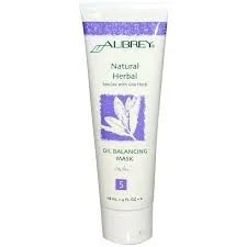 Aubrey Organics Natural Herbal Seaclay with Goa Herb Oil Balancing Mask for Oily Skin