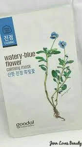 GOODAL Watery Blue Flower Calming Sheet Mask