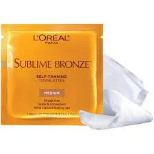 L'Oreal Paris Sublime Bronze Self Tanning Towelettes for Body Medium