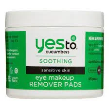 Yes to Cucumbers Eye Makeup Removing Pads