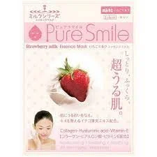 PURE SMILE Strawberry Milk Essence Mask