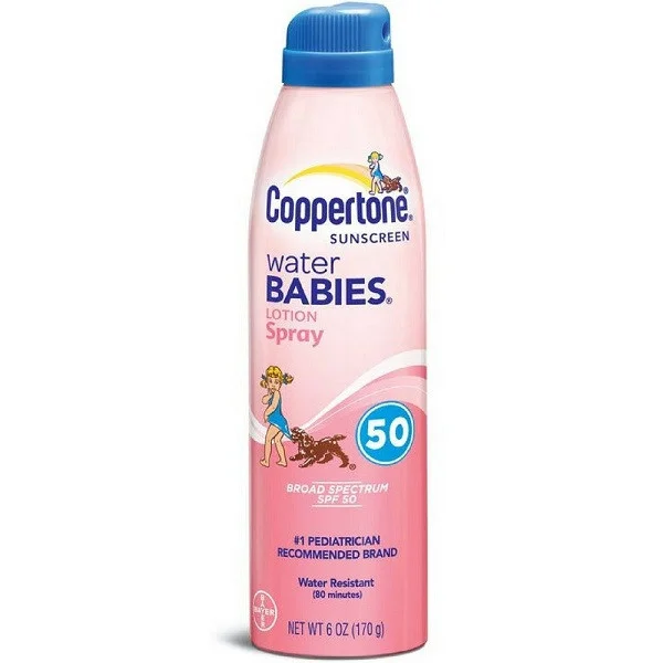 Chống nắng dạng xịt Coppertone Water Babies Quick Cover Lotion Spray SPF 50