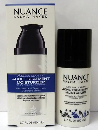 Kem dưỡng ẩm trị mụn Nuance Salma Hayek Ageless Clarity Acne Treatment Moisturizer
