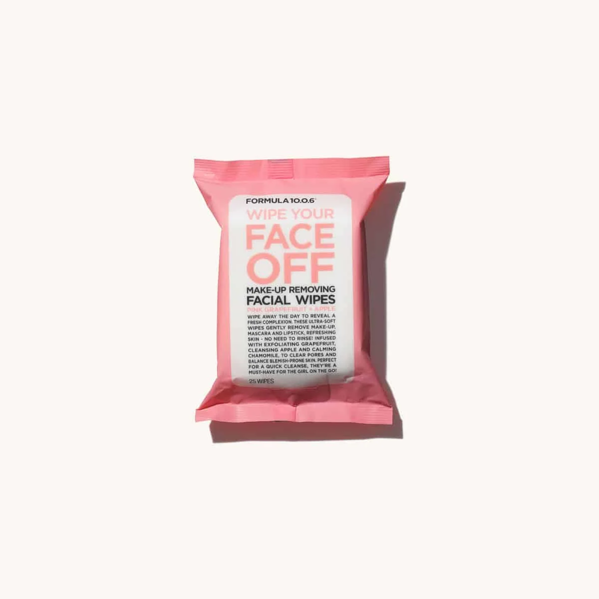 Formula 10.0.6 Wipe Your Face Off Make Up Removing Facial Wipes