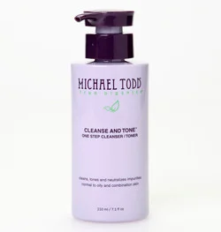 Sữa rửa mặt kèm toner Michael Todd True Organics Michael Todd Cleanse and Tone One Step Cleanser Toner