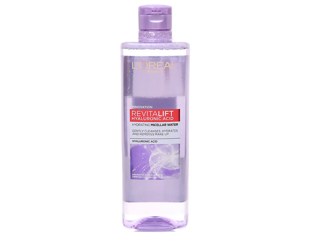 Nước tẩy trang cho mọi loại da L'Oreal Paris 3-in-1 Micellar Water (HA)
